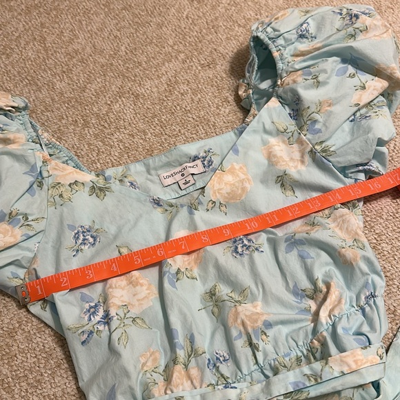 Loveshackfancy x Target Blue Floral Midi Dress Size 4 - Picture 3 of 4